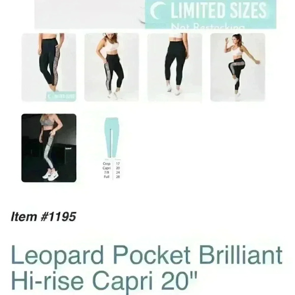 NWOT Zyia | Leopard Print Black Brilliant High
Rise Pocket Legging | Size 2 - Picture 4 of 5